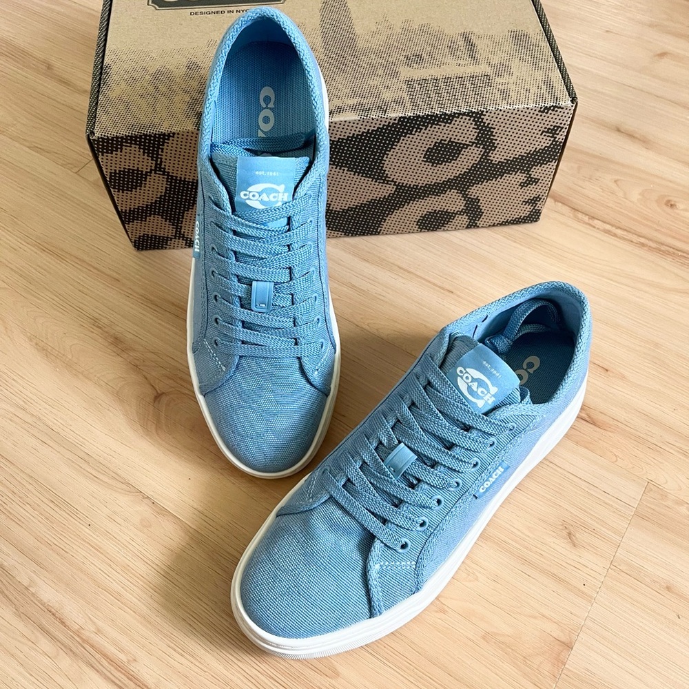 Coach Canvas Sneaker Bluebell Women 8.5 US B # CAS55 - Picture 8 of 11